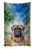 Bullmastiff Luau Two-Sided Kitchen Towel