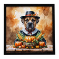 Bullmastiff Thanksgiving Framed Wall Art