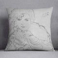 Bust of a woman by Klimt Cushion