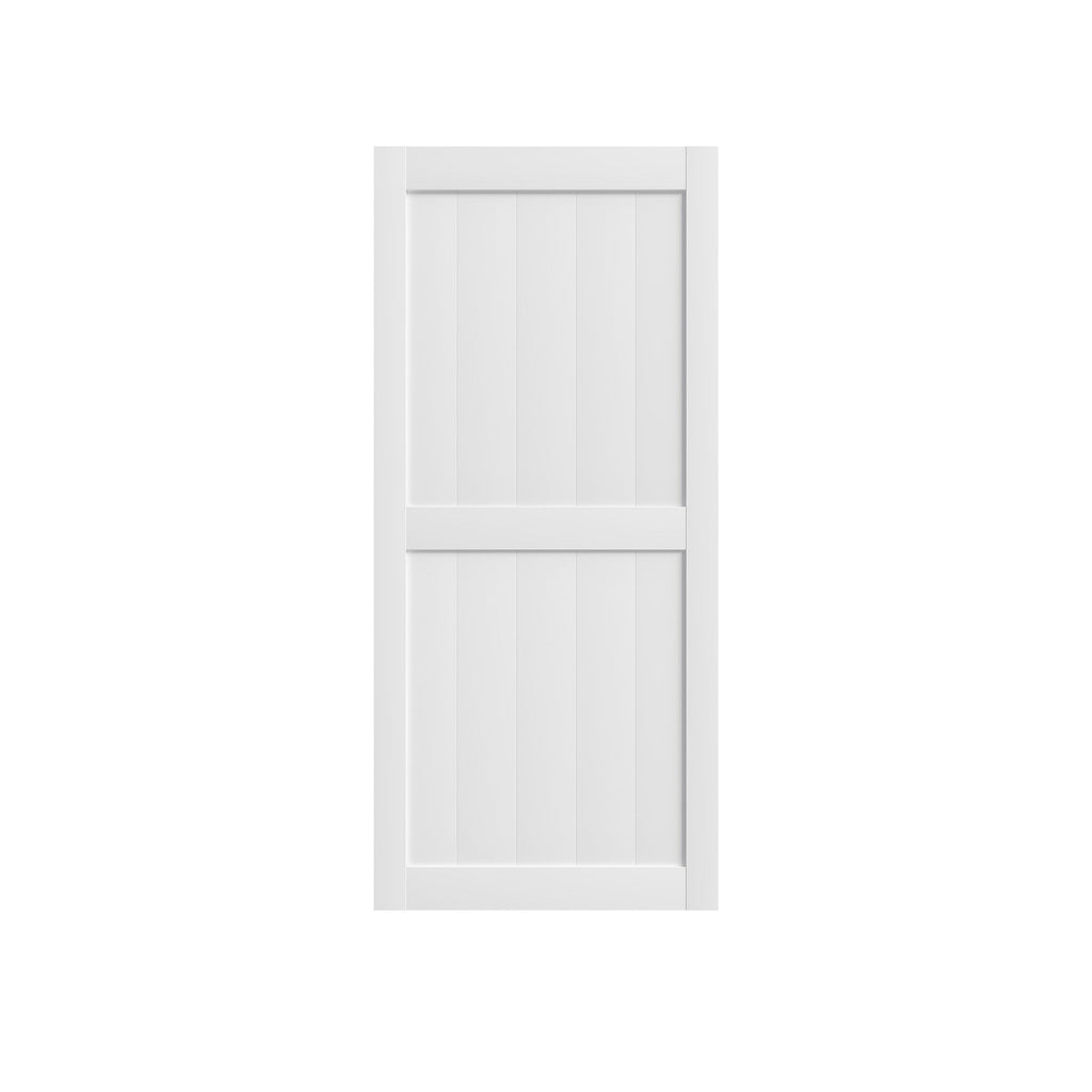 Bypass Barn Door with Hardware Kit - Space-Saving Sliding Door for Closets and Rooms