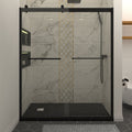 Bypass Sliding Shower Door with Double Doors and Smooth Operation