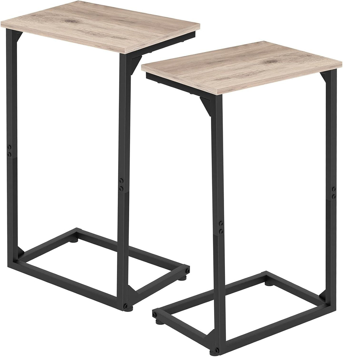 Slide-Under C-Shaped End Tables for Modern Living