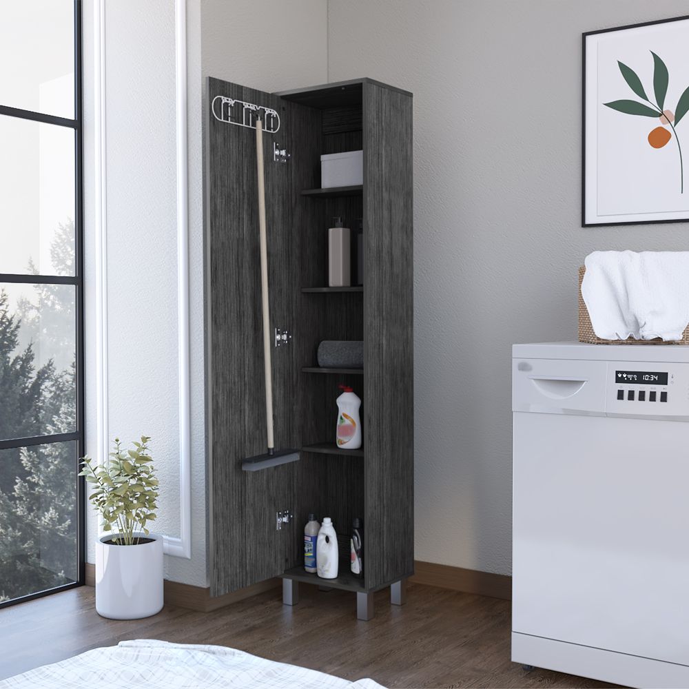 Buccan Storage Cabinet with Single Door and Five Shelves