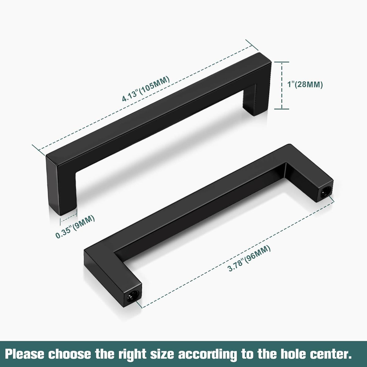 Matte Black Cabinet Handle Pulls