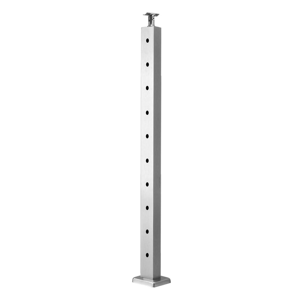 Pre-Drilled Cable Railing Post for Deck and Stair Layouts