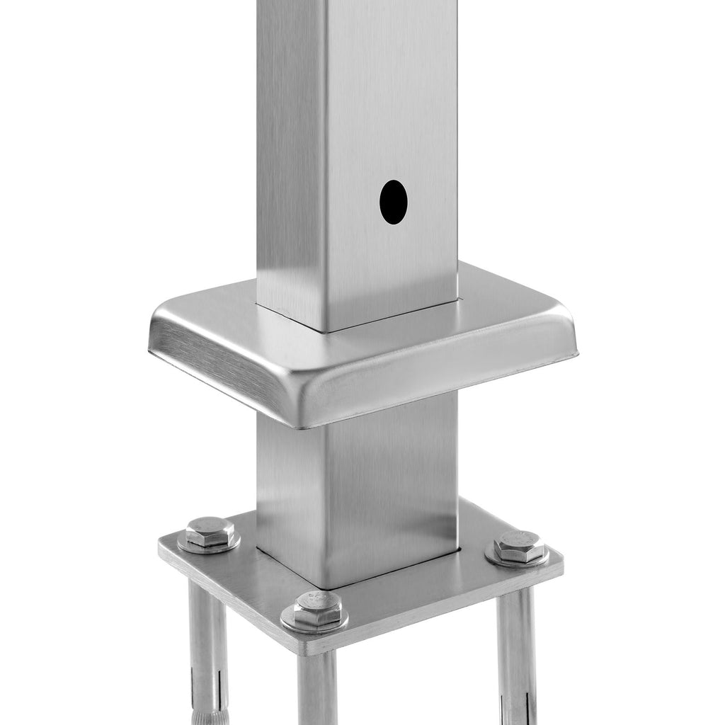 Pre-Drilled Cable Railing Post for Deck and Stair Layouts