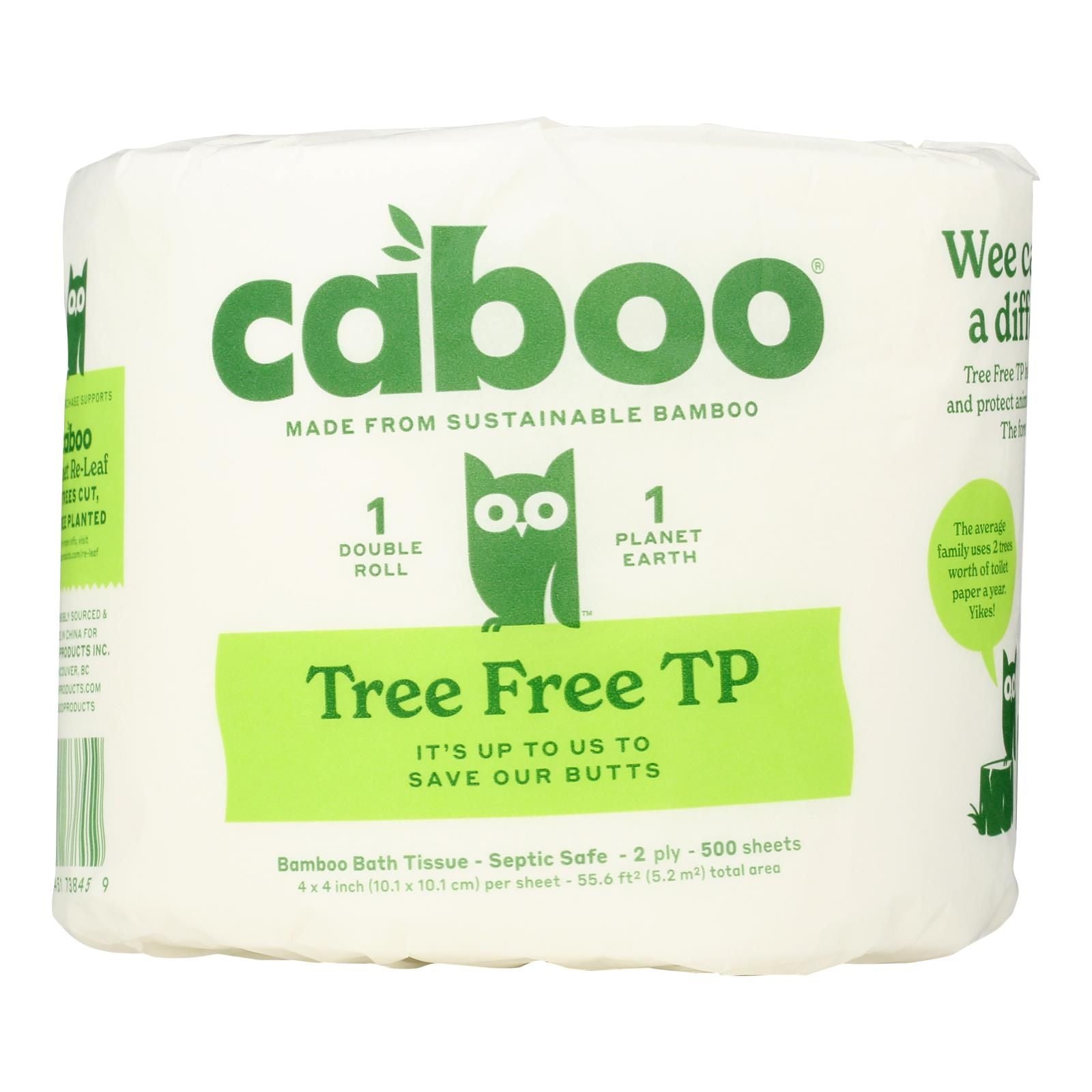 Caboo Bath Tissue 500 Sheet Per Roll – Case of 24