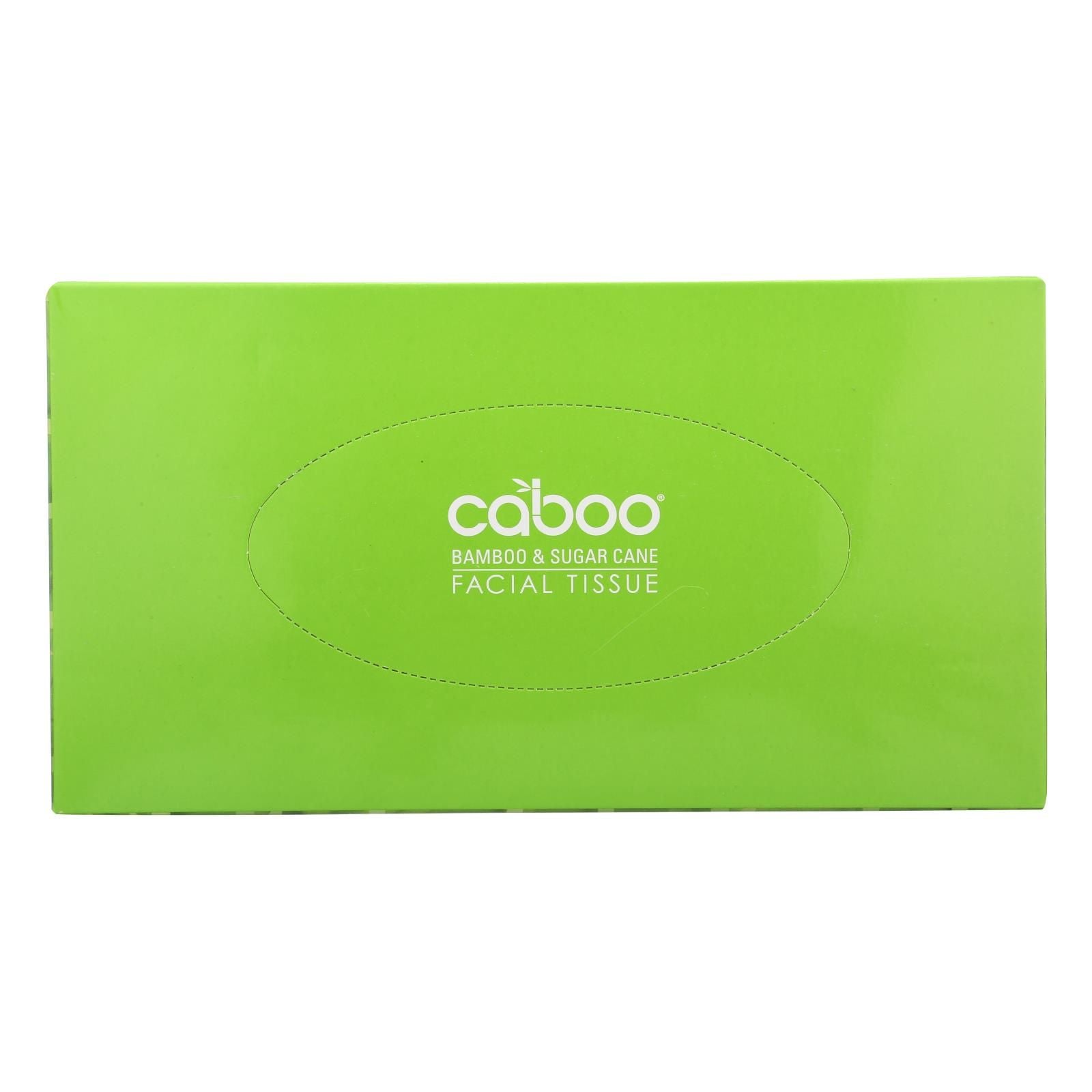 Caboo Bamboo Facial Tissues 3-Ply 120ct (Case of 12) - Panda Friendly