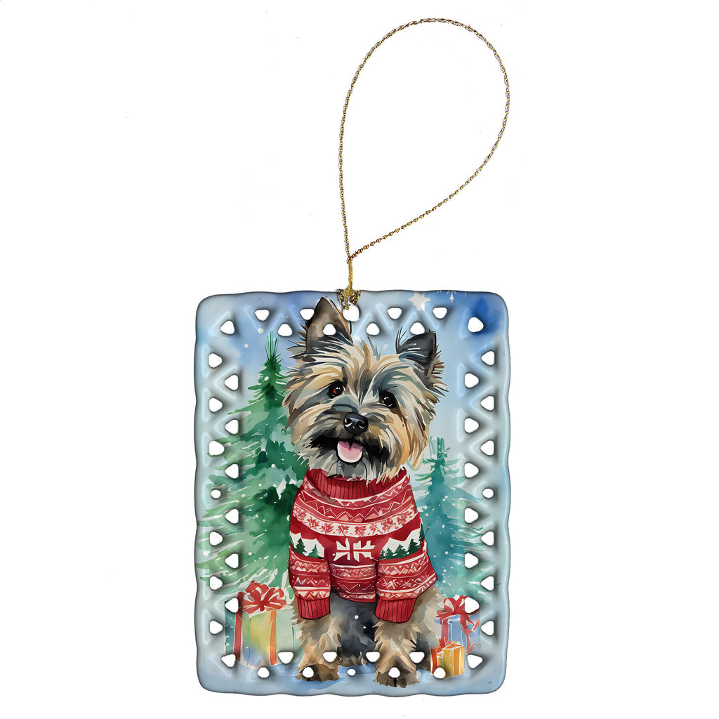 Cairn Terrier Christmas Memory Ornament