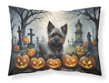 Spooky Cairn Terrier Halloween Pillowcase