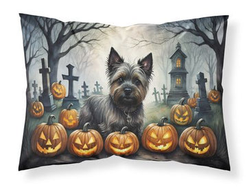 Spooky Cairn Terrier Halloween Pillowcase