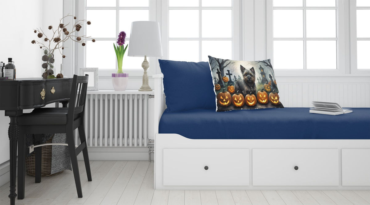 Spooky Cairn Terrier Halloween Pillowcase