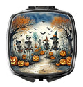 Calacas Skeletons Halloween Folding Compact Mirror