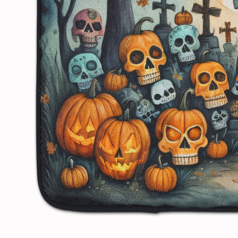 Calaveras Sugar Skulls Halloween Memory Foam Kitchen Mat – Cushioned Comfort with Vibrant Design
