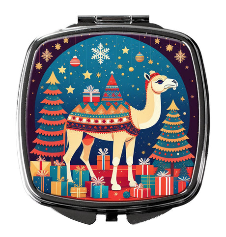 Camel Christmas Folding Compact Mirror