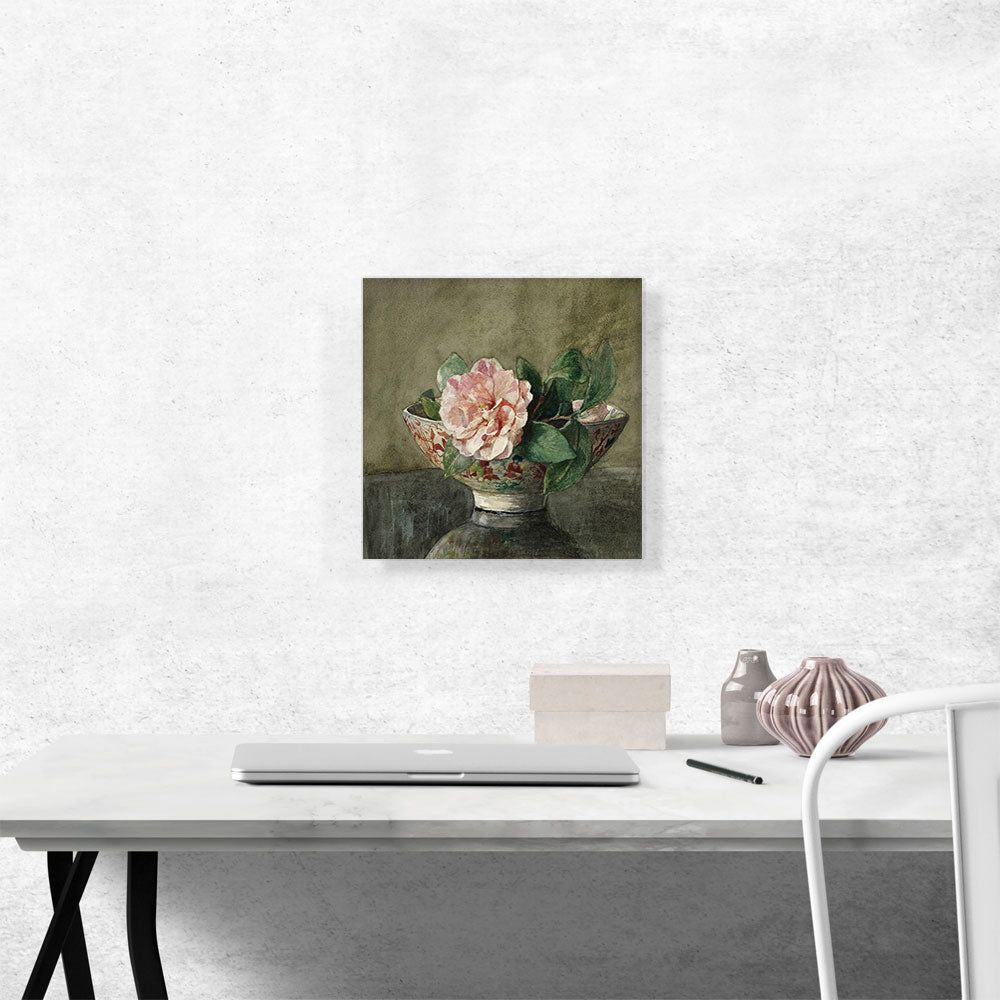 Camellia in an Old Chinese Vase Wall Art