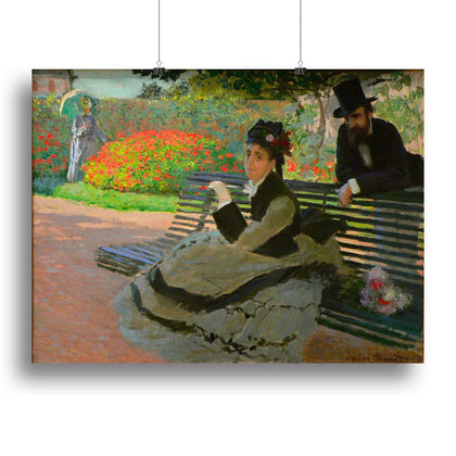 Camille Monet on a Garden Bench Wall Art