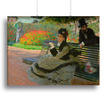 Camille Monet on a Garden Bench Wall Art