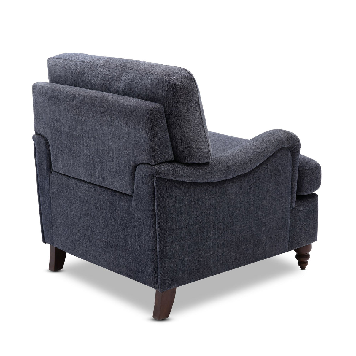 Candor Navy English Roll Armchair