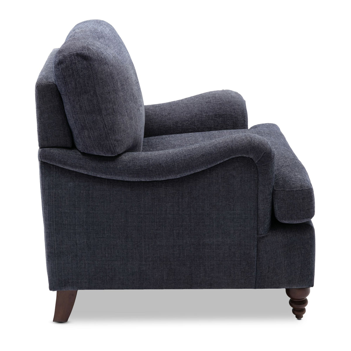 Candor Navy English Roll Armchair