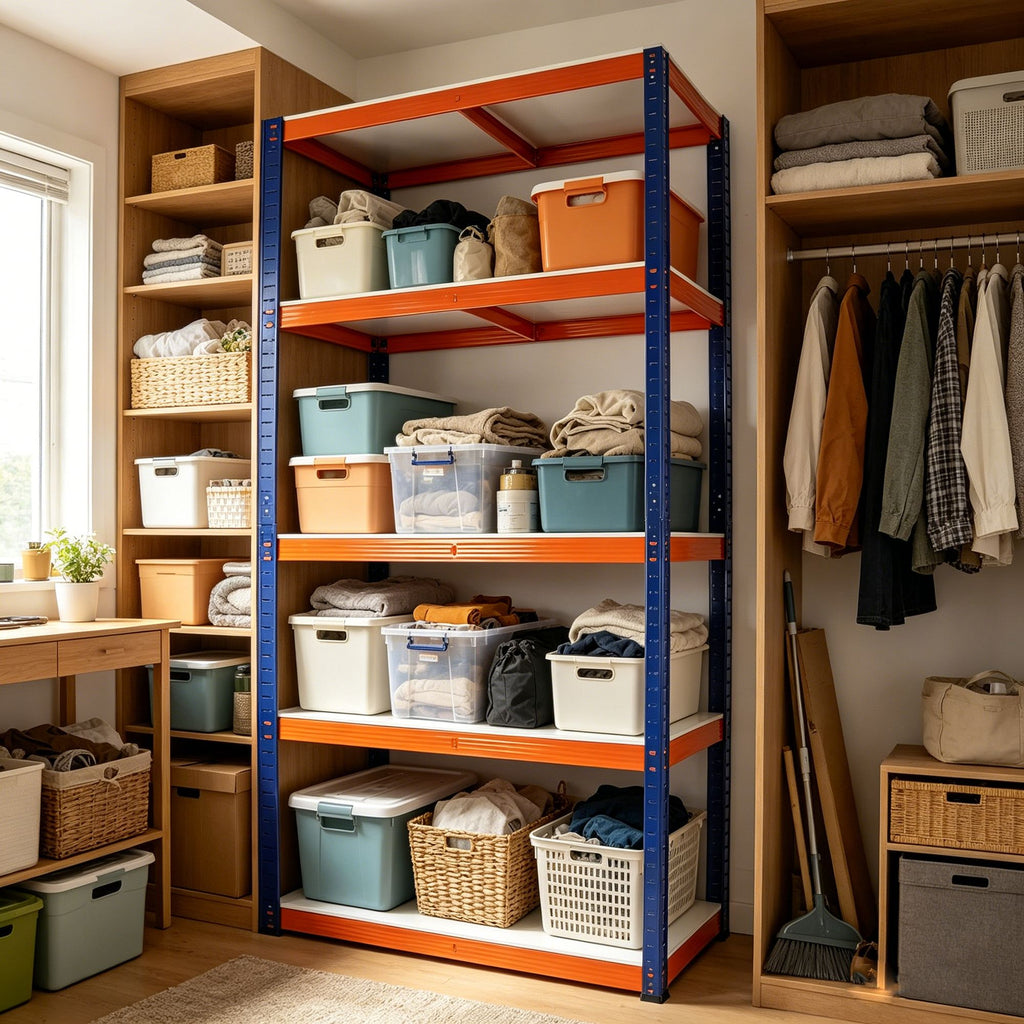 Tiered Storage Shelving That Opens Up Garage and Pantry Space