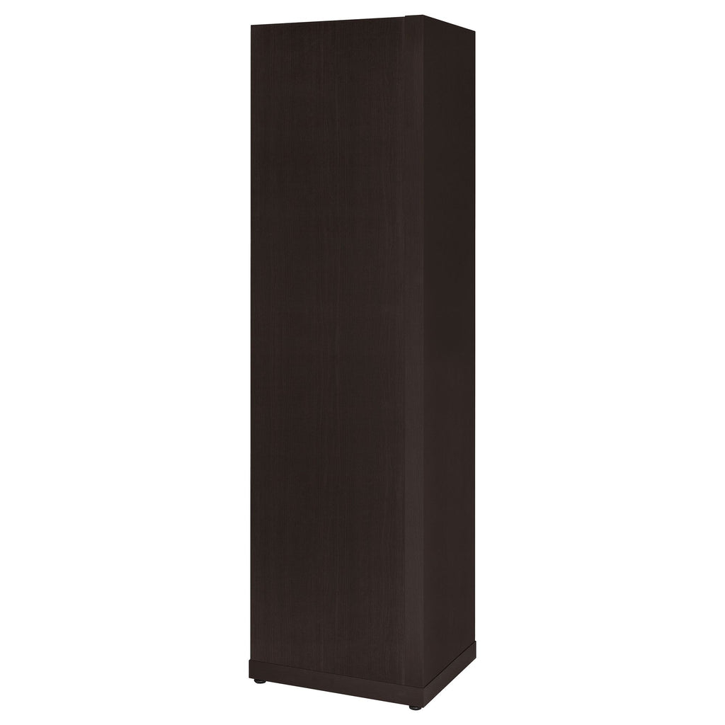 6-Tier Corner Bookcase for Compact Spaces – Cappuccino Finish