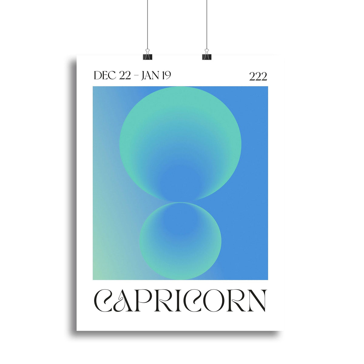 Capricorn Galactic Energy Wall Art