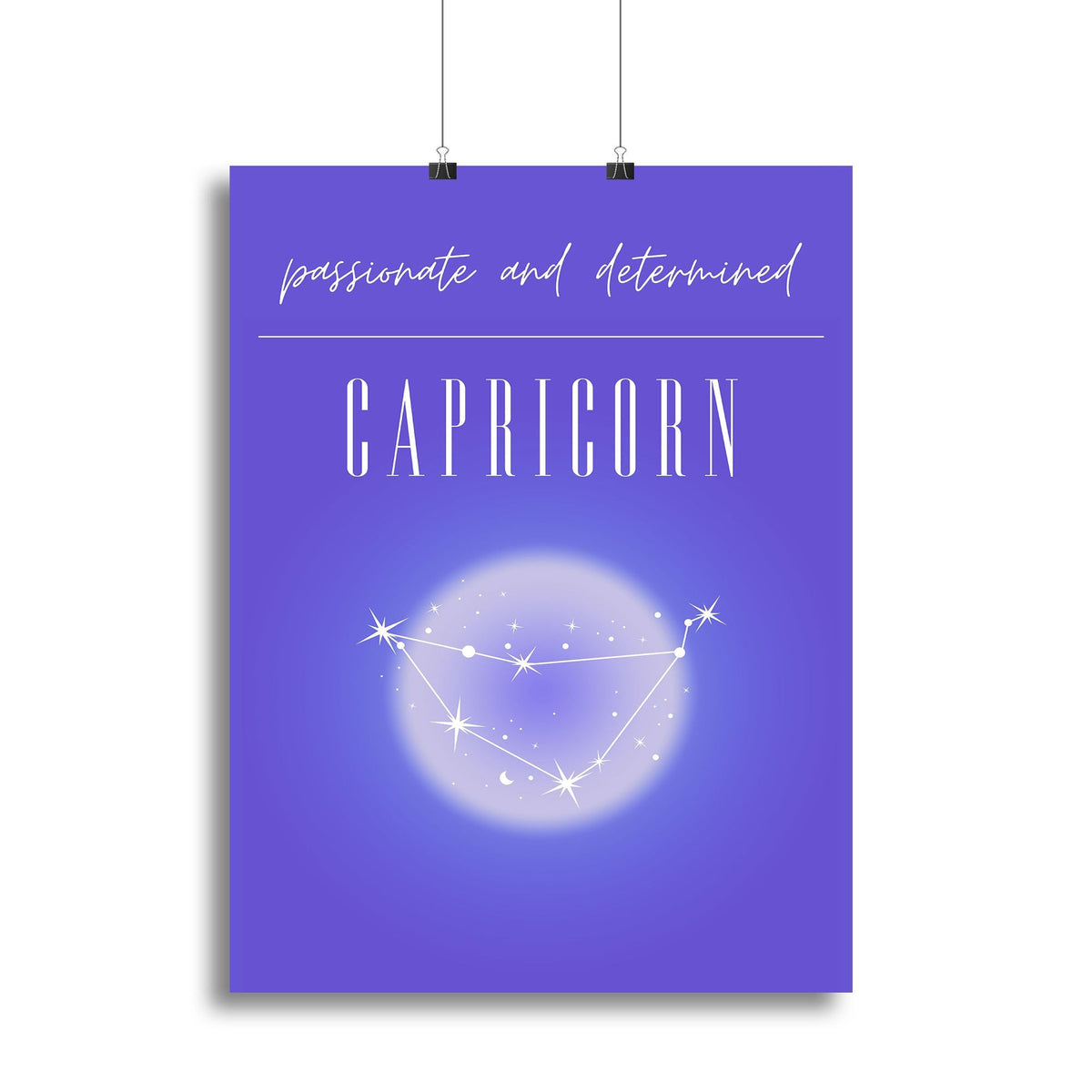 Capricorn Zodiac Energy Canvas Art Print