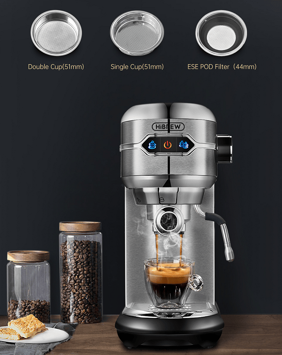 Three-in-One Semi-Automatic Espresso and Milk-Foam Machine