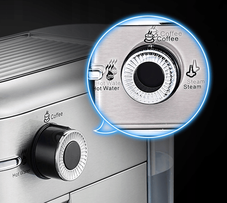 Three-in-One Semi-Automatic Espresso and Milk-Foam Machine