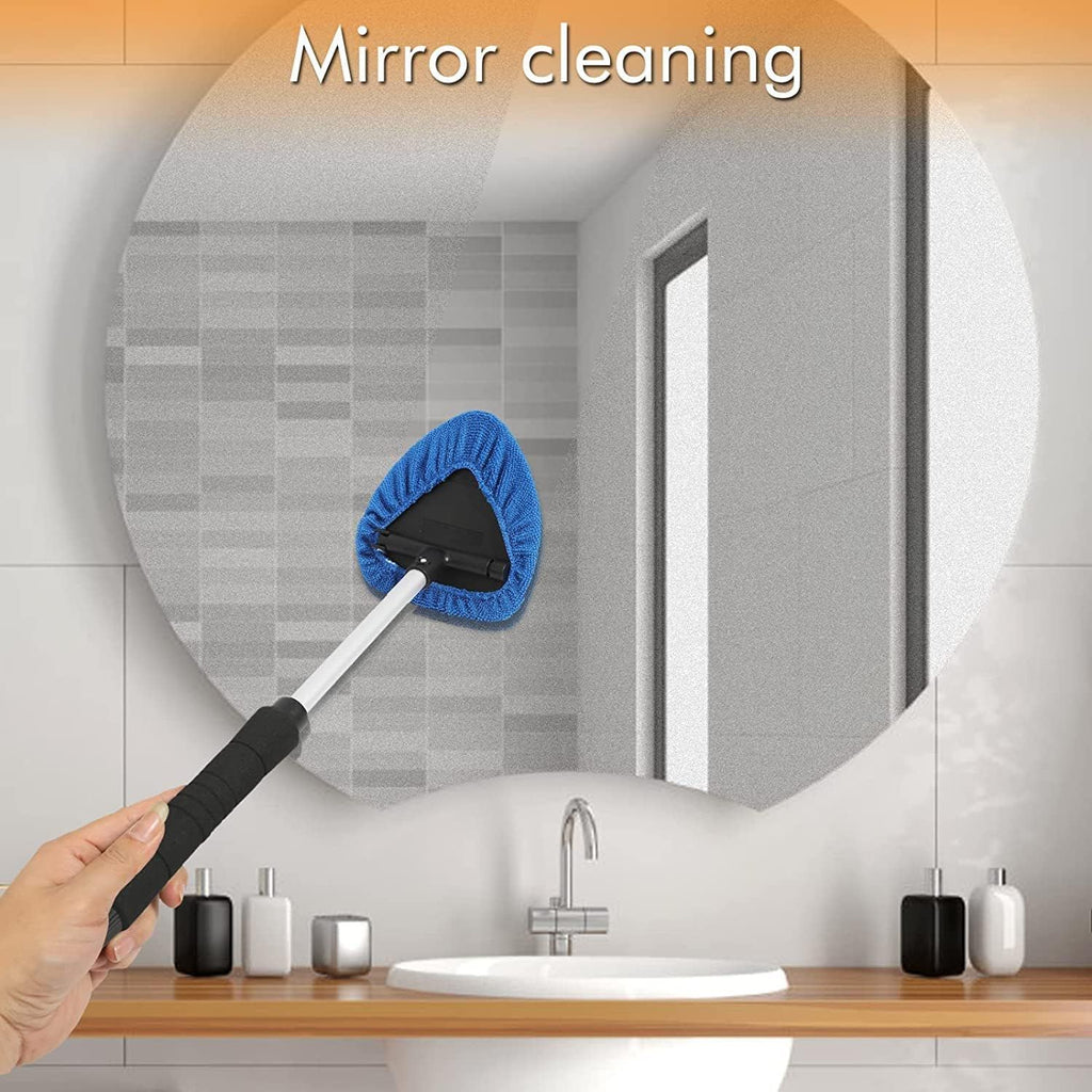 Extendable Car Windshield Cleaner with Reusable Covers