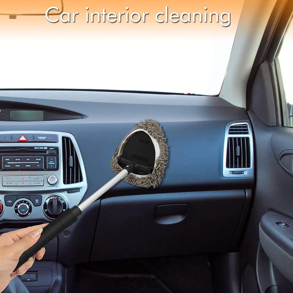 Extendable Car Windshield Cleaner with Reusable Covers