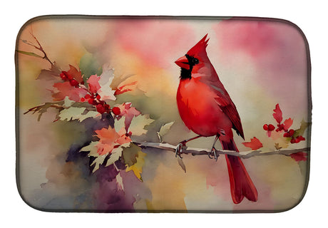 Cardinal Artwork Dish Drying Mat