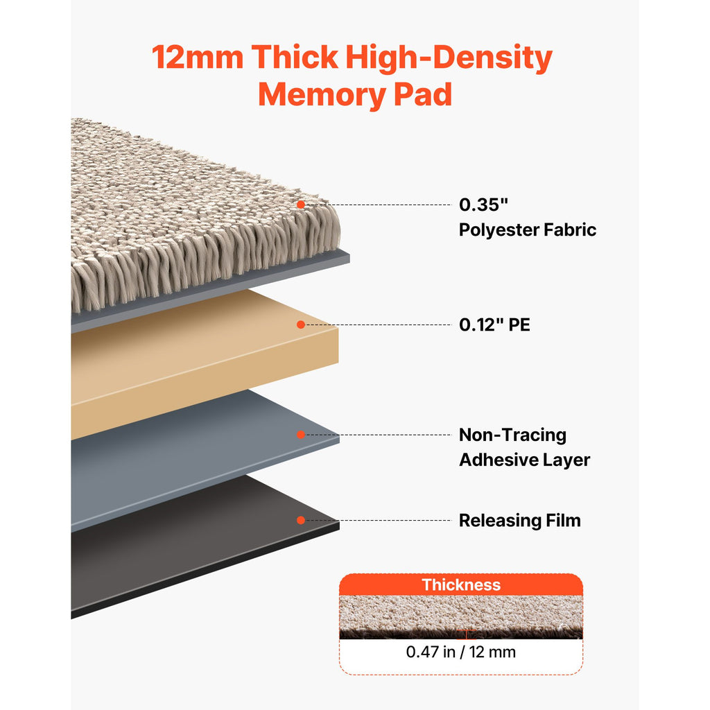 Soft, Self-Adhesive Carpet Tiles – Easy DIY Flooring for Living Room & Bedroom