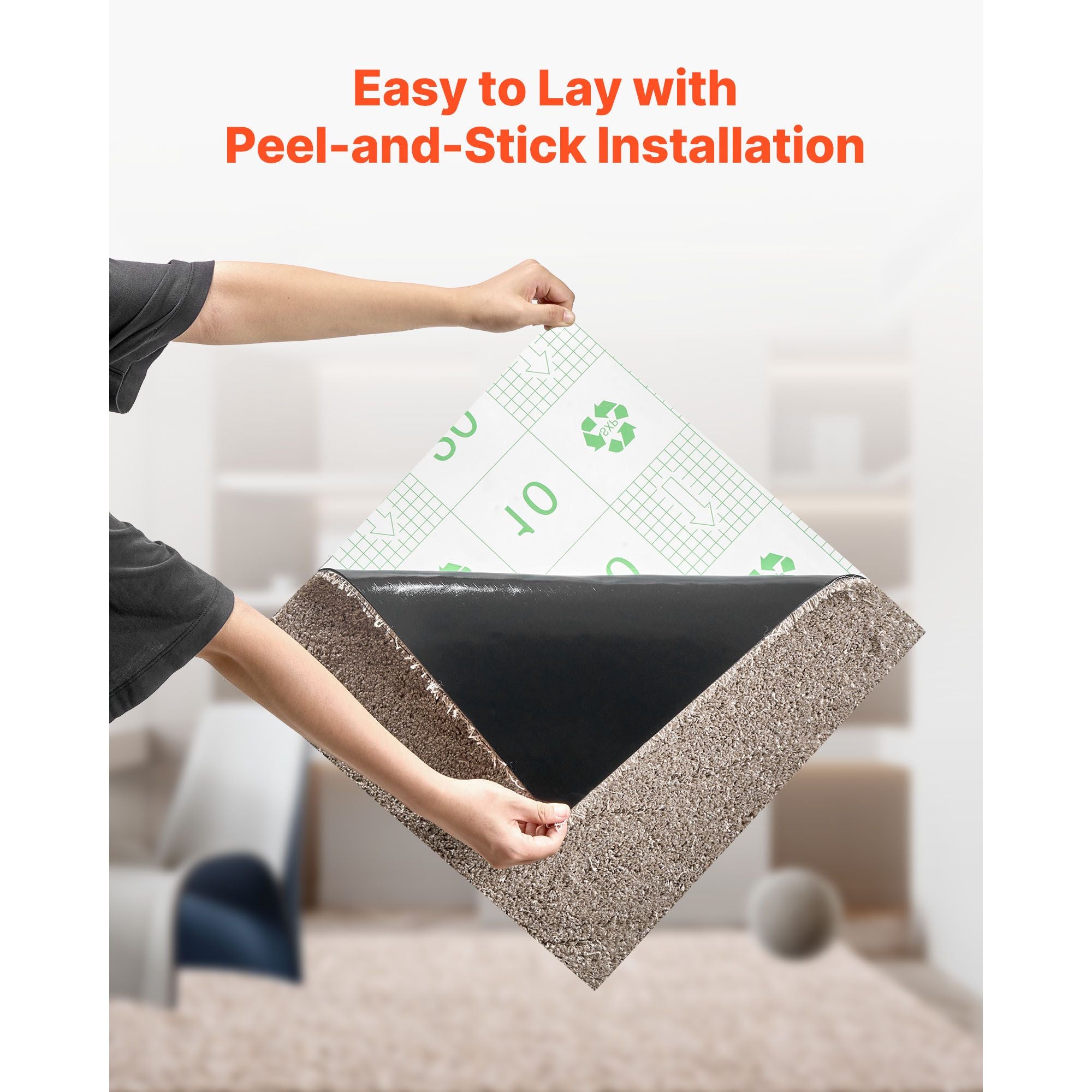 Soft, Self-Adhesive Carpet Tiles – Easy DIY Flooring for Living Room & Bedroom