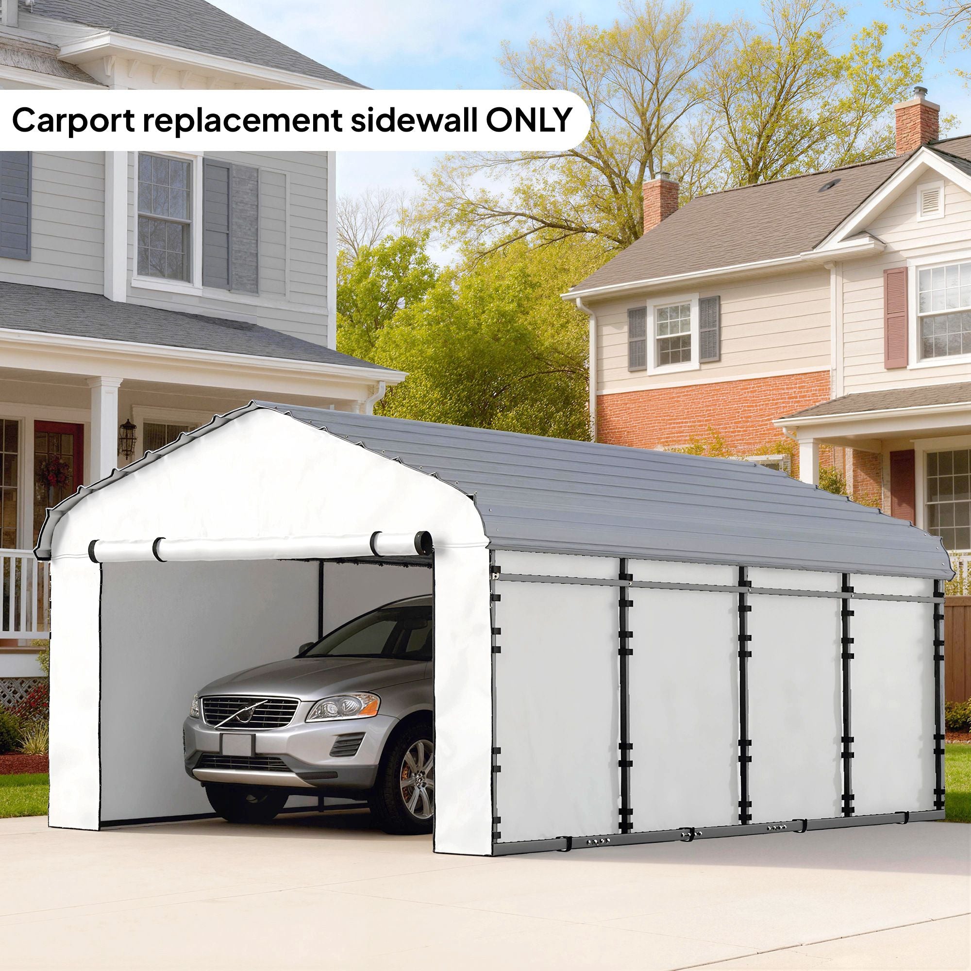 Carport Replacement Sidewall Set - UPF50+ water-ready for Carports