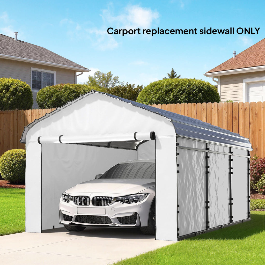Carport Replacement Sidewall Set for Carports - water-ready & UPF50+
