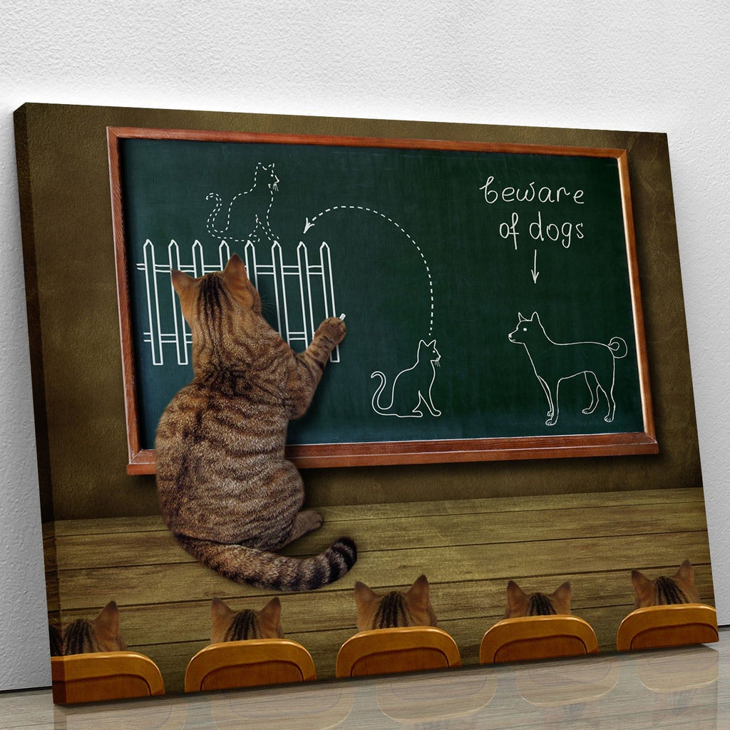 Cat Teacher and His Pupils Wall Art