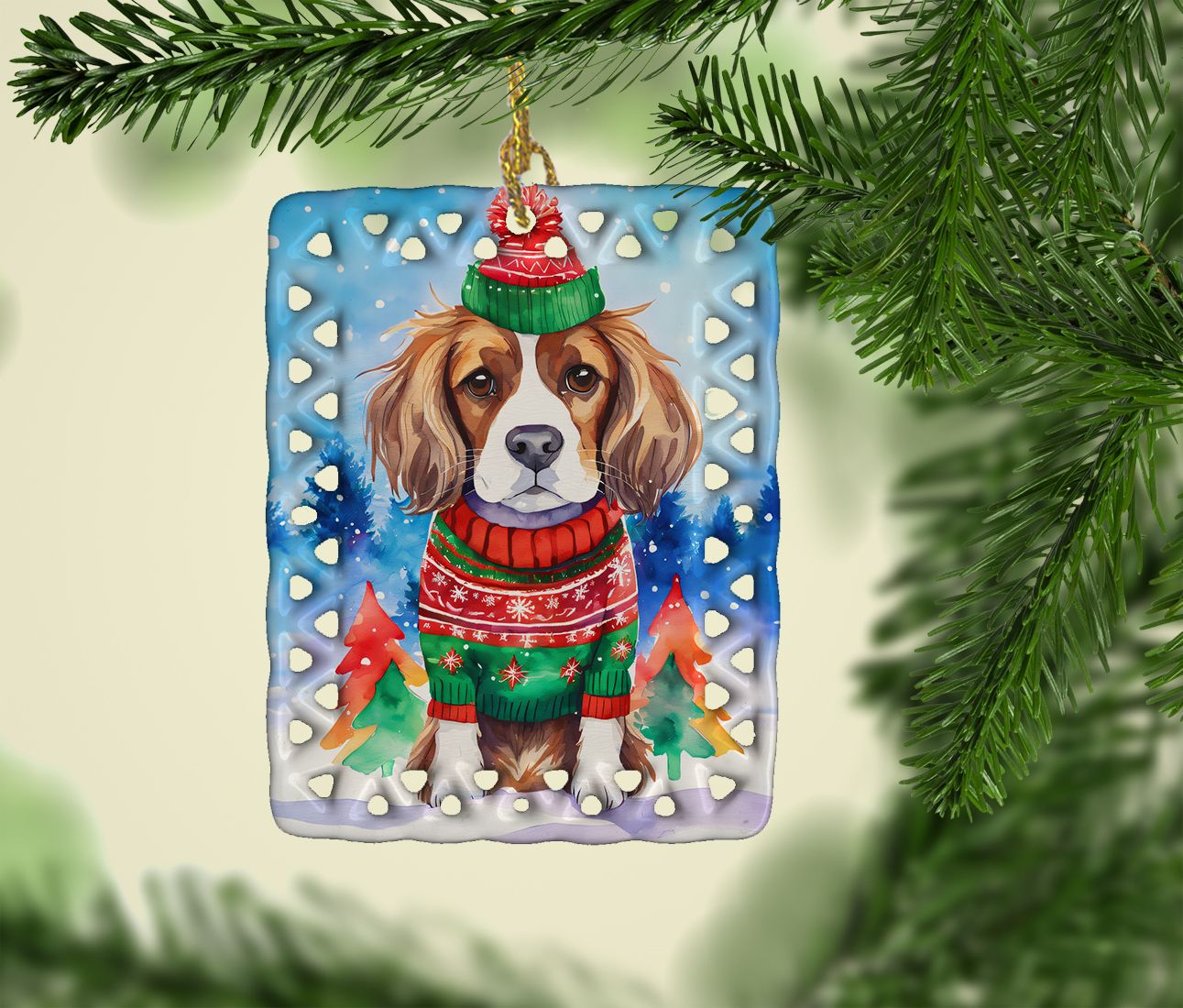 Cavalier King Charles Spaniel Christmas Ornament