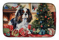 Cavalier Spaniel Christmas Dish-Drying Mat