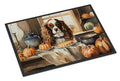 Cavalier Spaniel and Pumpkins Fall Doormat