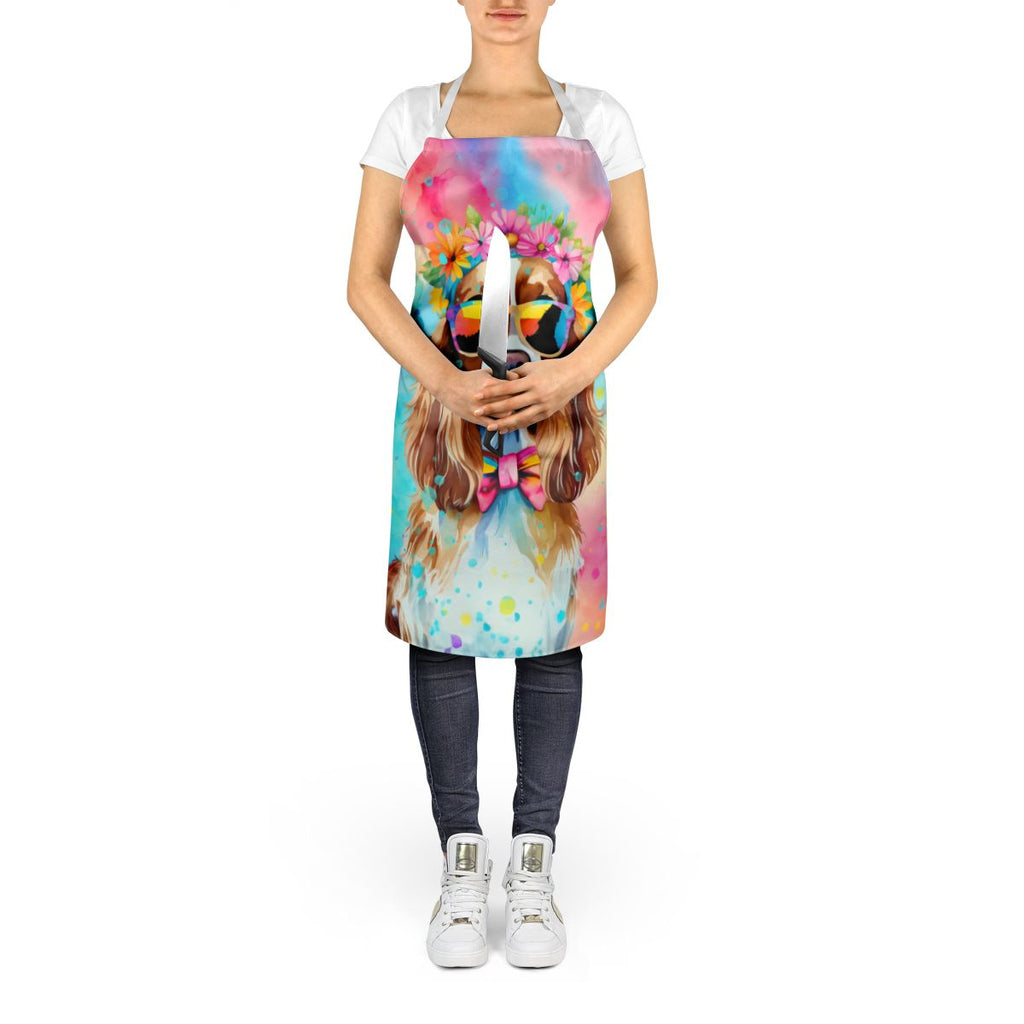 Cavalier Spaniel Hippie Dawg Art Apron
