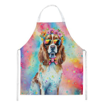 Cavalier Spaniel Hippie Dawg Art Apron