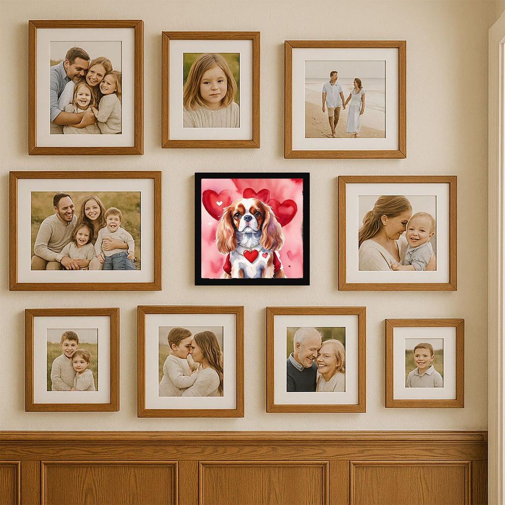 Cavalier Spaniel My Valentine Framed Wall Art