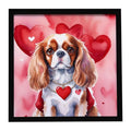 Cavalier Spaniel My Valentine Framed Wall Art