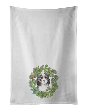 Cavalier Spaniel Christmas Wreath Towel Set