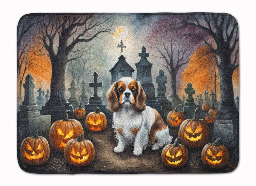 Cavalier Spaniel Spooky Halloween Kitchen Mat