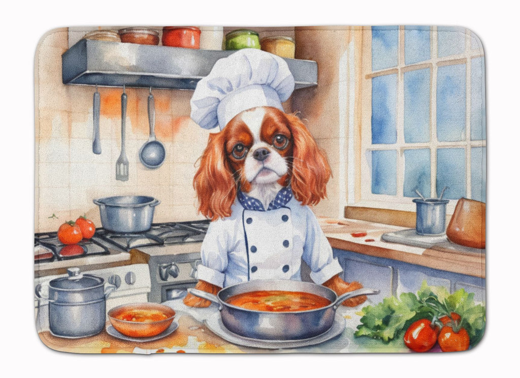 Cavalier Spaniel Chef Memory Foam Mat