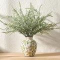 Yellow Rose Chinoiserie Vase for Bouquets and Home Display