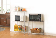 Changeable Assembly Floor Standing Storage Rack – Silver Finish